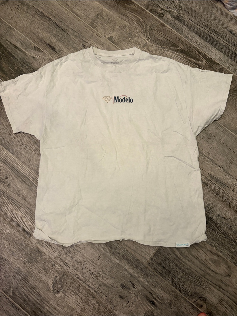 ModelCo White Short Sleeve Logo Tee